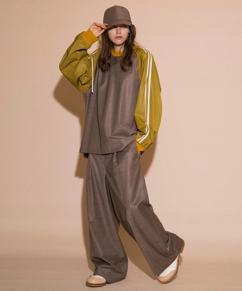 my beautiful landlet パンツ 「my landlet」CHINTZ FINISH WOOL