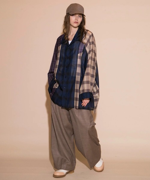 my beautiful landlet ホワイトパンツ Sサイズ my beautiful landlet - 【残り一点】2タックワイドパンツ