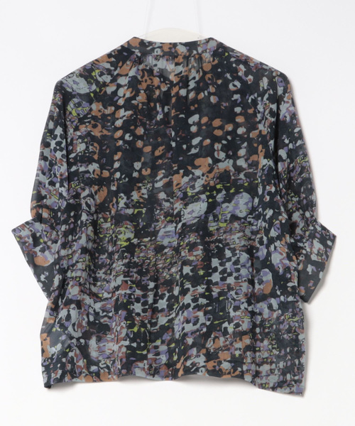 nombre impair しまうま柄 半袖シャツ　美品です NOMBRE IMPAIR - ツートンホースプリント 小衿シャツ - Sheth