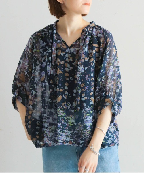nombre impair しまうま柄 半袖シャツ　美品です NOMBRE IMPAIR - ツートンホースプリント 小衿シャツ - Sheth