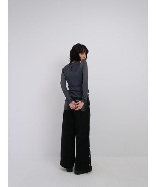Enewd nina ワイドパンツ パンツ 「ZOZO限定」レザー ミックス
