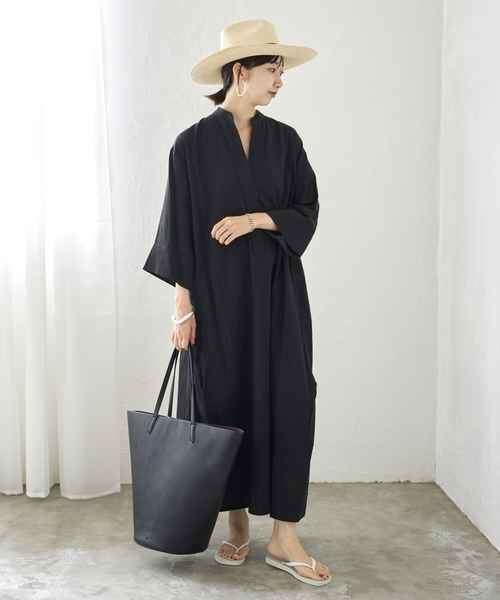 美品◆Plage◆スキッパーシャツワンピース◆プラージュ セール】【R'IAM】スキッパーシャツワンピース（ワンピース