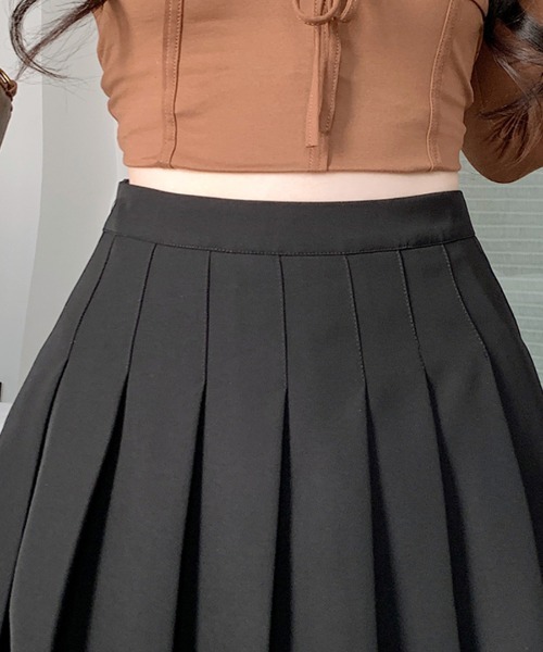 【新品タグ付】PEARLY GATES♡プリーツミニスカート インナーパンツ付 REMUR スカート プリーツミニスカート インナーパンツ付き