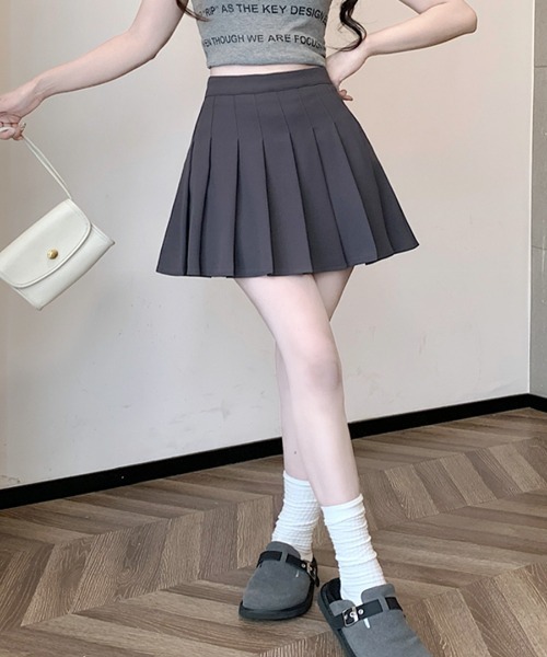 【新品タグ付】PEARLY GATES♡プリーツミニスカート インナーパンツ付 REMUR スカート プリーツミニスカート インナーパンツ付き