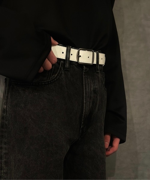 なないろ美品♡tobechic素敵パールベルト セール】【OKUOKU 0909】ベルト belt シルバーバックル ベルト