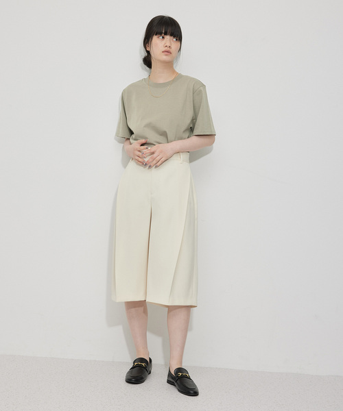 tシャツ 「KNOWHOW jewelry for ADAM ET ROPE'」別注 肩パッドTシャツ レディース ADAM ET ROPÉ FEMME(アダム エ ロペ ファム) / 【KNOWHOW