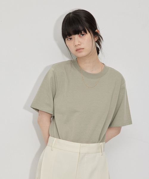 tシャツ 「KNOWHOW jewelry for ADAM ET ROPE'」別注 肩パッドTシャツ レディース ADAM ET ROPÉ FEMME(アダム エ ロペ ファム) / 【KNOWHOW