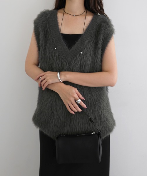 b*e様 ann demeulemeester クラックレザーベスト Ann Demeulemeester - ANN DEMEULEMEESTER 08SS ダブルバック