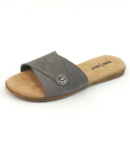 新品ミネトンカ  6 グレー Minnetonka 「Minnetonka」 フラットサンダル 6 グレー