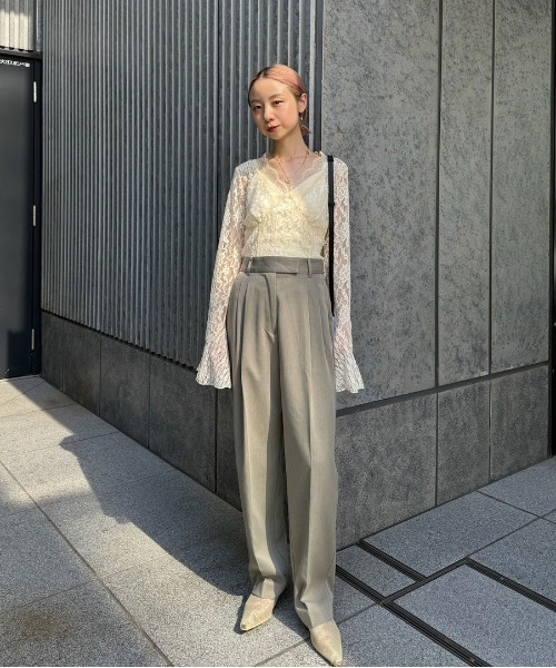 Ameri（アメリ） tシャツ COMBINATION LACE TOP レディース : ZOZOTOWN