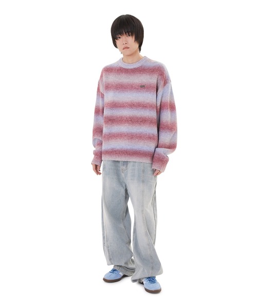 OY ニット セーター 「OY/オーワイ」 HAIRY GRADATION STRIPE