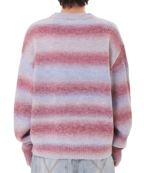 ニット セーター 「OY/オーワイ」 HAIRY GRADATION STRIPE KNIT/ヘアリーグラデーション ストライプニット レディース メ OY ニット セーター 「OY/オーワイ」 HAIRY GRADATION STRIPE