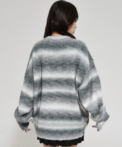 OY ニット セーター 「OY/オーワイ」 HAIRY GRADATION STRIPE