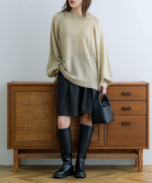noah ニットセーター Striped Donegal Shaker Sweater（ニット／セーター）｜NOAH