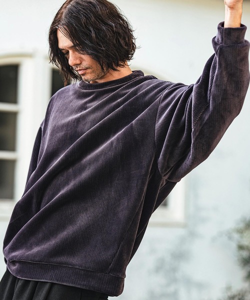 CAMBIO（カンビオ） tシャツ msw1582- ボンディング起毛コーデュロイ 