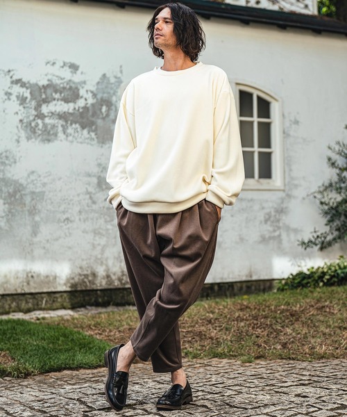 CAMBIO（カンビオ） tシャツ msw1582- ボンディング起毛コーデュロイ 