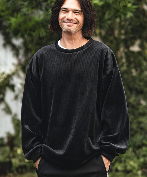 CAMBIO（カンビオ） tシャツ msw1582- ボンディング起毛コーデュロイ