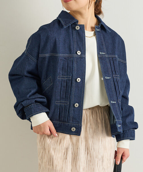☆美品☆un dix cors オーガーサイズデニムジャケット Gジャン un dix cors デニムジャケット gジャン ワンウォッシュデニム