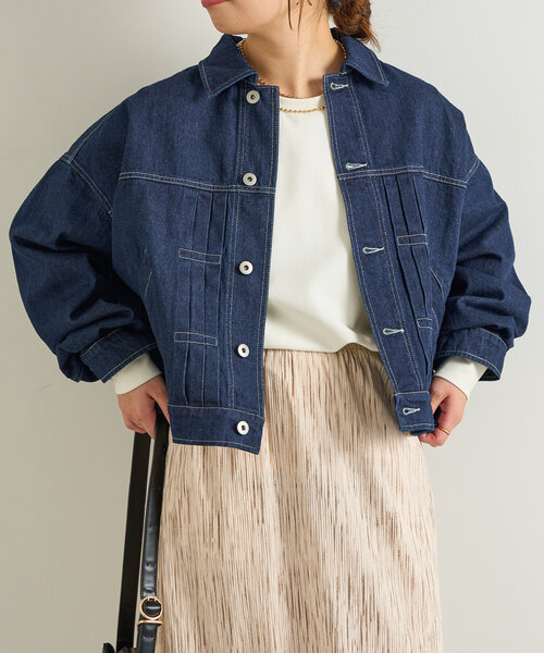 ☆美品☆un dix cors オーガーサイズデニムジャケット Gジャン