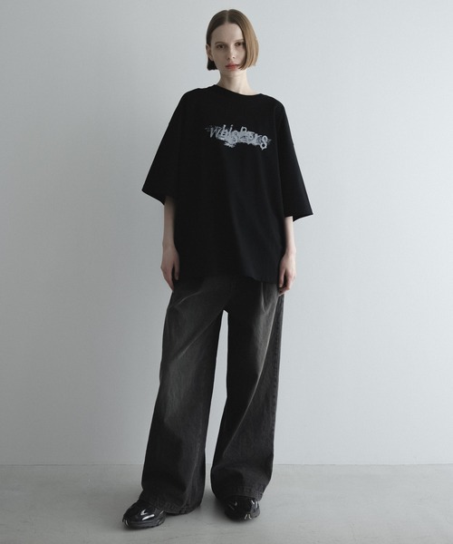 キャラクターグラフィック Tシャツ Mサイズ 黒 remer tシャツ loose graphic over Tee / ルーズグラフィック