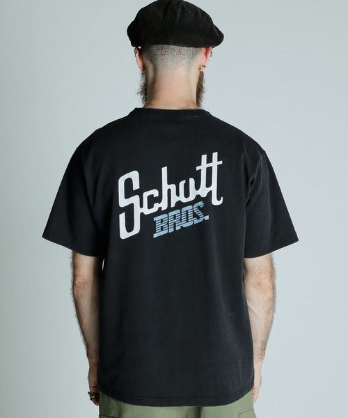 Schott ショット WASH T-SHIRT Schott BROS 半袖Tシャツ Schott N.Y.C ショット 半袖 ボーリングシャツ LEATHER JACKET