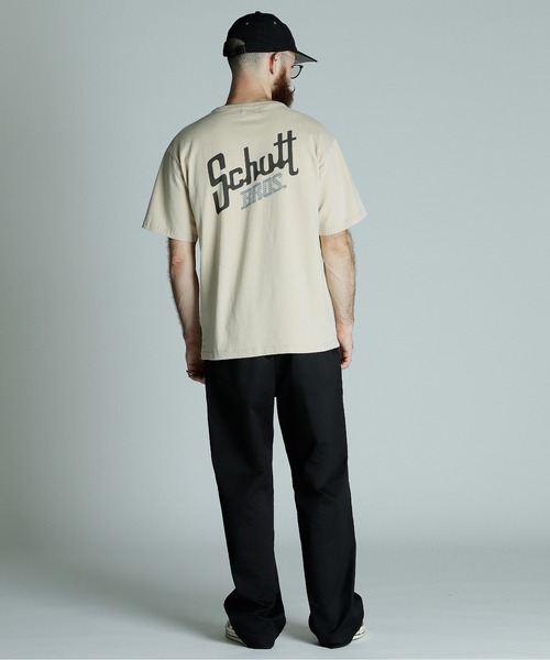WASH T-SHIRT Schott BROS.／スノーウォッシュ Tシャツ ショットブロ Schott N.Y.C tシャツ Schott/ショット/SNOWWASH T-SHIRT BROS