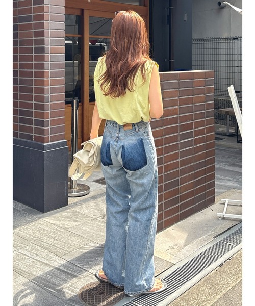 Ungrid ジーンズ デニム デニムパンツ リメイクデザインルーズ
