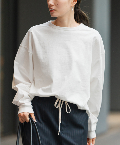 FRAMe WORK ロングTシャツ グラフィックロングスリーブTシャツ（Tシャツ/カットソー