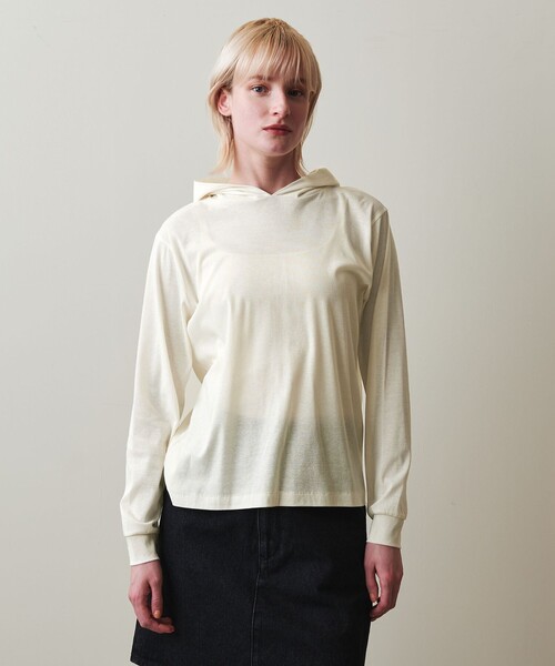 tシャツ 「Steven Alan」コットン フード プルオーバー レディース