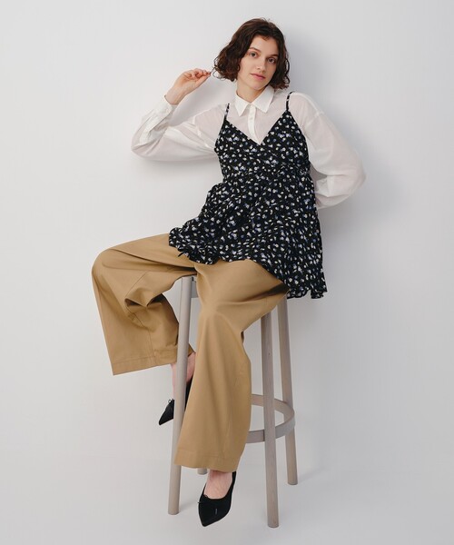 【クールカレアン neuf cent neuf】❣️美品❣️チュニック/プリーツ/M 良品 クールカレアン Femicite 半袖カットソー チュニック