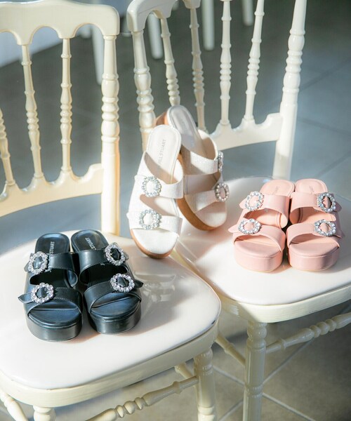 【新品未使用】JILL STUART　ミュール　サンダル　サイズM JILL by STUART 「JILL STUART」 ミュール SMALL ブラック