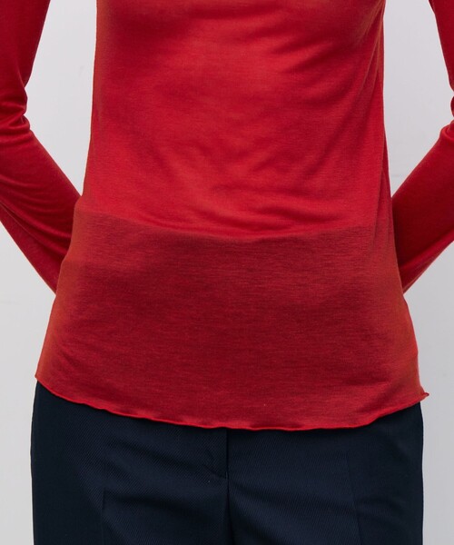 BACCA バッカ　テンセルシルク ベーシックカットソー　白　S 楽天市場】テンセルシルク ベーシックTシャツ BACCA