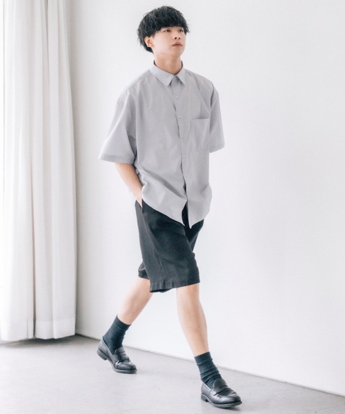 SINSS 「SINSS」 半袖シャツ LARGE サックスブルー メンズ