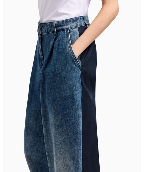 ARMANI JEANS デニム ワイドパンツ Old ARMANI JEANS】 80s-90s ARMANI JEANS wide tapered denim
