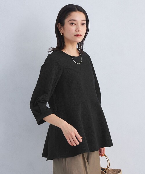 green label relaxing tシャツ サッカー ペプラム プルオーバー