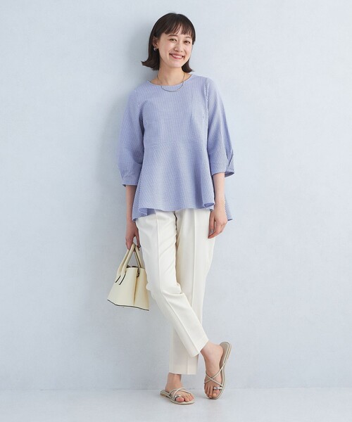 UNITED ARROWS green label relaxing｜ドライサッカー ペプラム