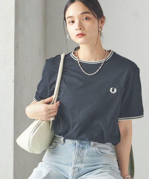 tシャツ FRED PERRY:M1588 TWIN TIPPED TEE レディース