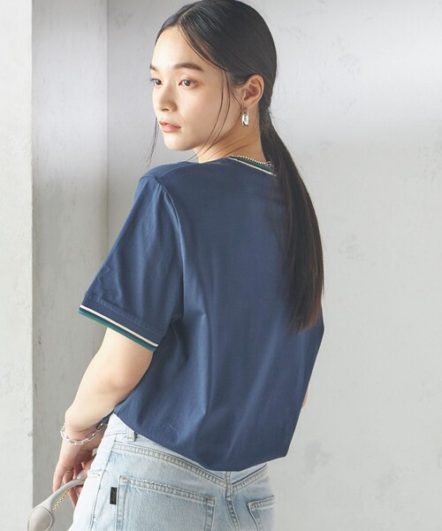 tシャツ FRED PERRY:M1588 TWIN TIPPED TEE レディース FRED PERRY:M1588 TWIN TIPPED TEE（Tシャツ/カットソー）｜FRED