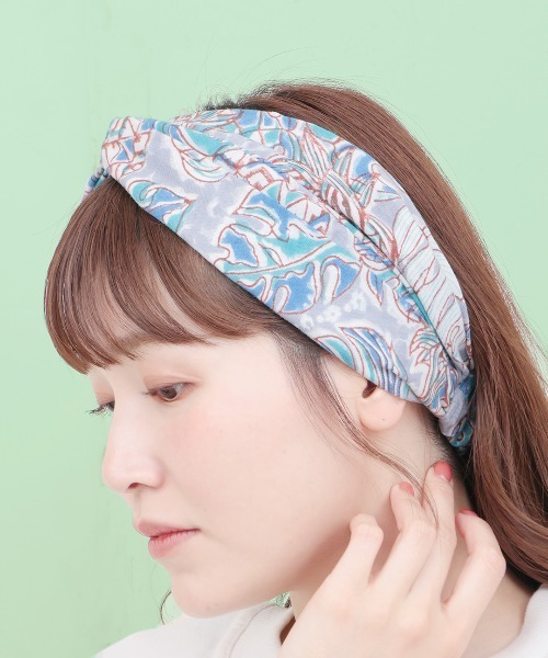 devoa ヘアバンド mko12273-Native pattern knit headband ニットヘアバンド（ヘア