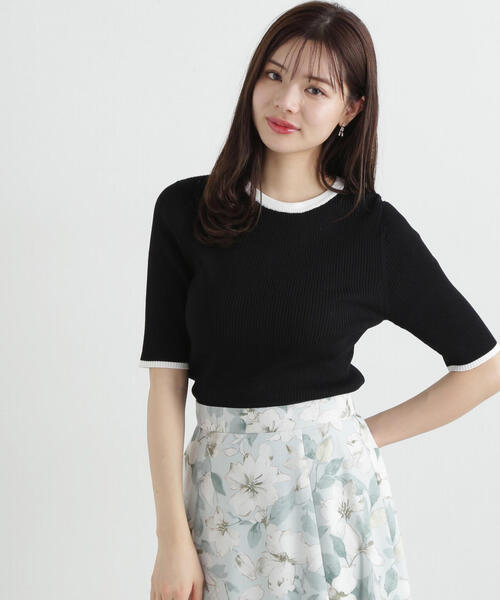 PROPORTION BODY DRESSING ニット セーター 2way襟付き半袖
