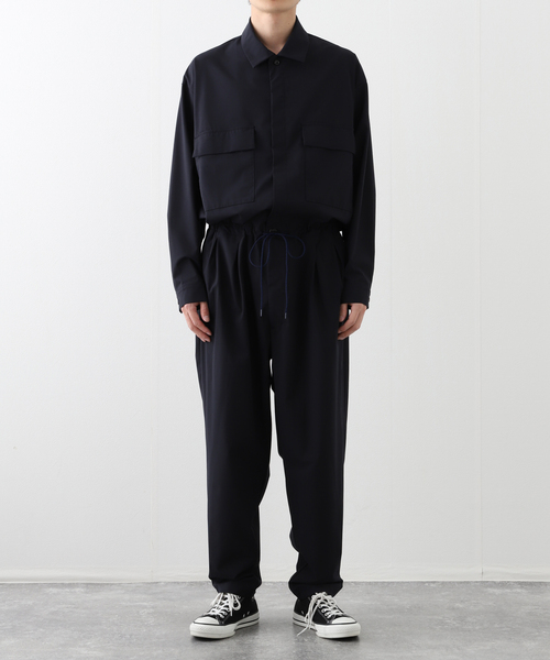 パンツ is-ness GABARDINE JUMPSUIT is-ness/イズネス Gabardine Jumpsuit 20240901