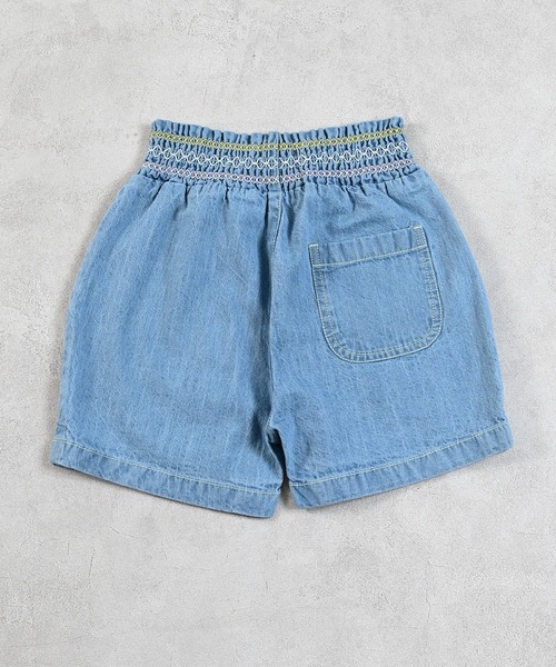きよちゃん MARKEY'S パンツ デニムスモッキングキュロットパンツ キッズ