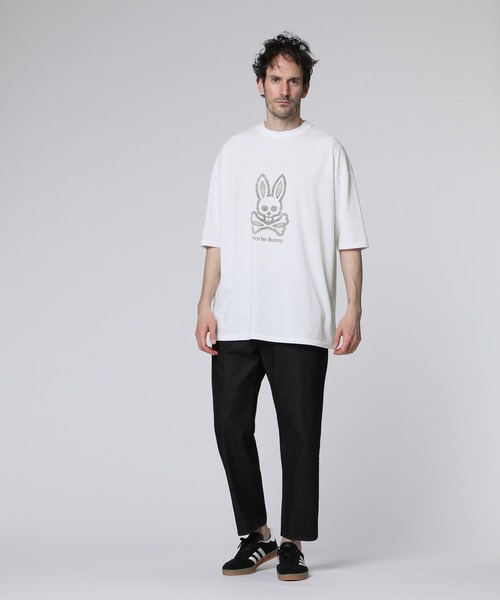 Psycho Bunny（サイコバニー） tシャツ 「WEB限定」ハンドライトロゴ