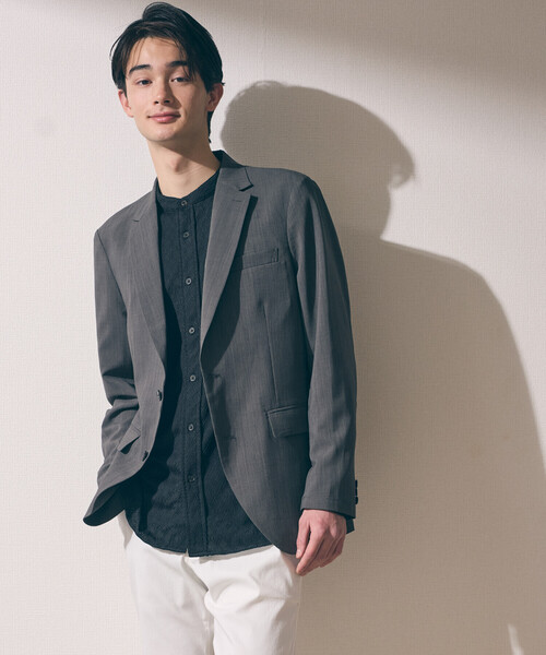 COMME CA DU MODE （MEN） 麻　リネン　テーラードジャケット COMME CA DU MODE （MEN） 麻リネンテーラードジャケット