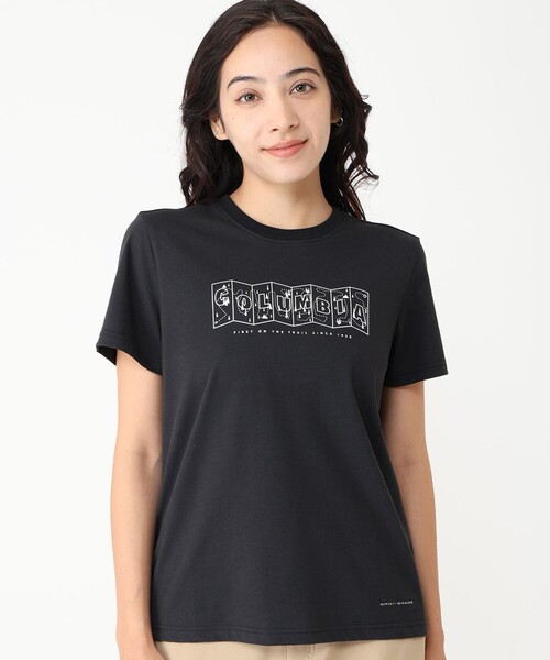 tシャツ Columbia／デルタドリフトグラフィック ショートスリーブTシャツ／コロンビア／冷却／半袖Tシャツ レディース