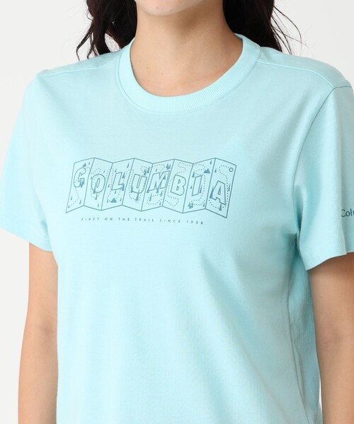 tシャツ Columbia／デルタドリフトグラフィック ショートスリーブTシャツ／コロンビア／冷却／半袖Tシャツ レディース Columbia tシャツ Columbia／デルタドリフトグラフィック