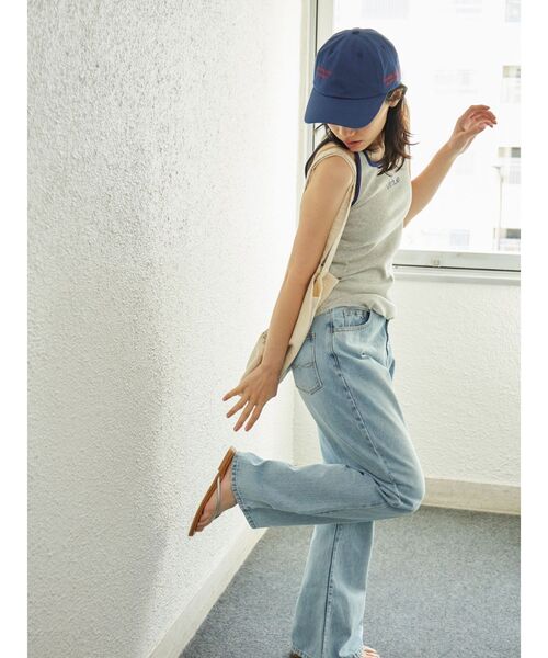 アングリッド Ungrid キャップ 帽子 エンブロイダリーカラーロゴキャップ