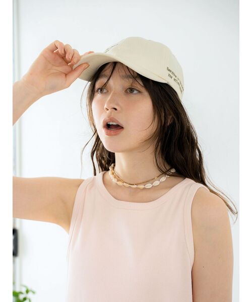 アングリッド Ungrid キャップ 帽子 エンブロイダリーカラーロゴキャップ