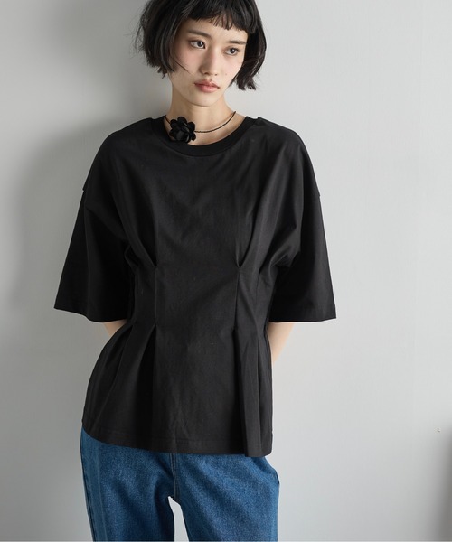 トップス THAKOON THE Yon tシャツ ウエストタックハーフスリーブTシャツ