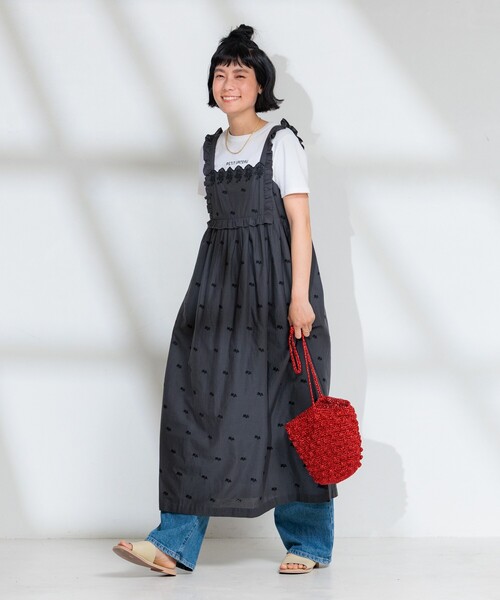 フリーダ　インドシフリ刺繍　ワンピース Freada（フリーダ）の「Freada/フリーダ インドシフリ刺繍2WAY